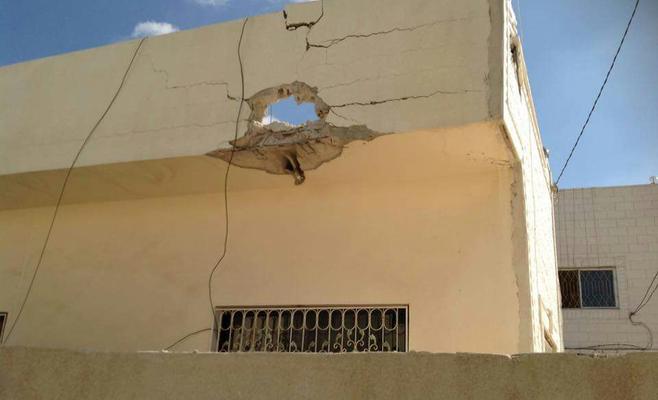 سقوط قذيفة من الأراضي السورية على