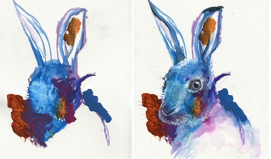 أم تحول رسومات ابنتها إلى لوحات