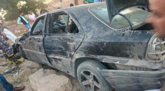 وفاة و3 اصابات بتدهور في الكرك