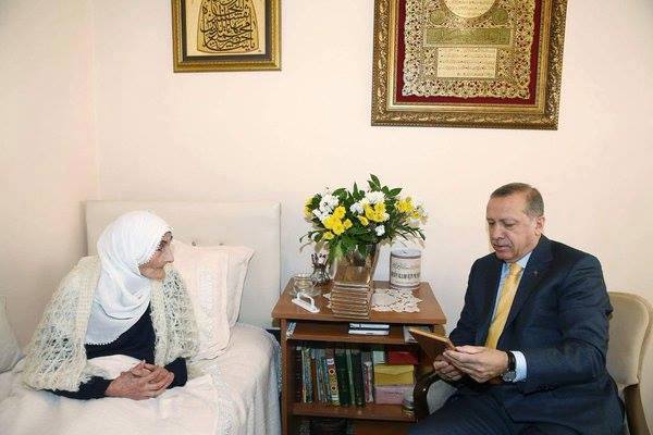اردوغان يزور حفيدة سلطان عبدالحميد الثاني