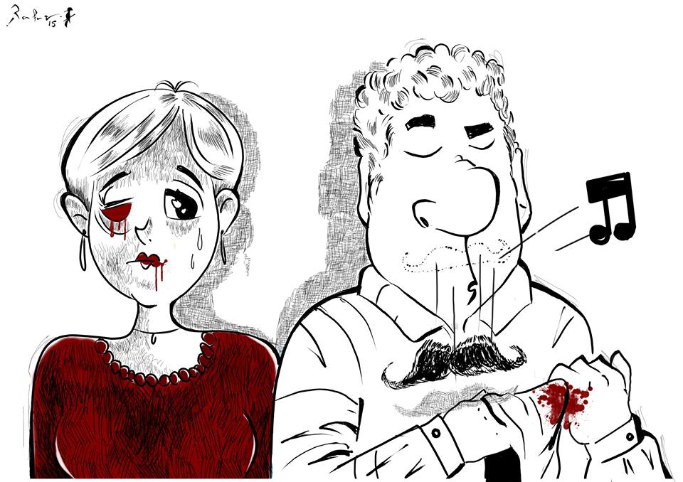 كاريكاتير رأفت الخطيب .. Violence against