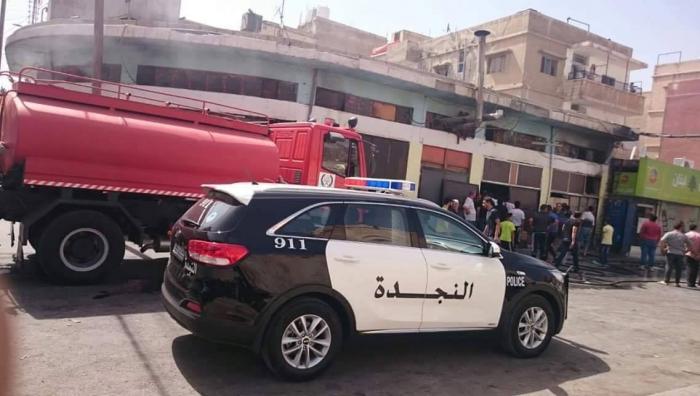 حريق بـ فرن الكعك في مخبز